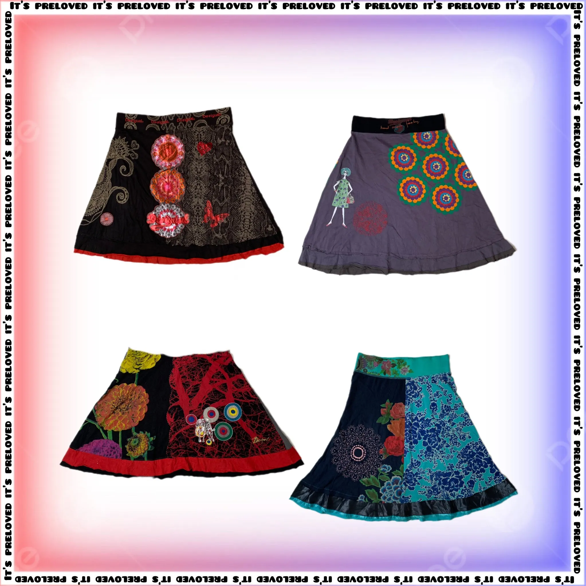 Artsy Skirts Mix ft Desigual  (SS-817)