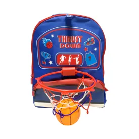 Basketball Love Jr Backpack | With Pulldown Basketball Hoop & Ball | Funky Design