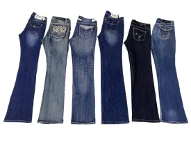 Bestseller Y2k Mixed Brands Classic Flare/Straight Leg Jeans - 10 Pcs