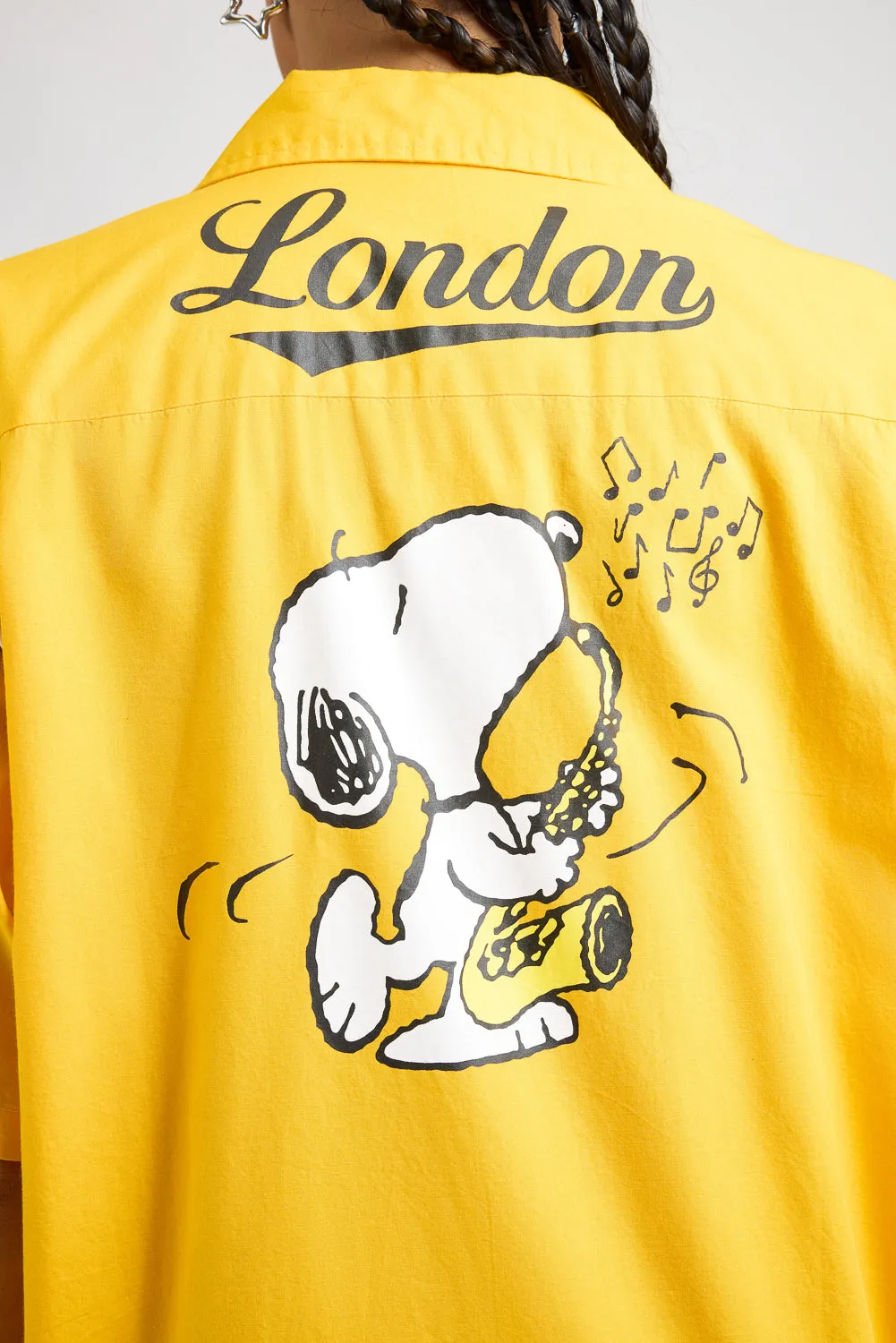 Cotton Poplin Women's Garage Shirt - Yellow