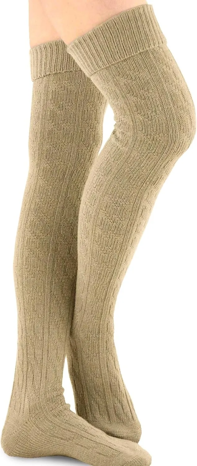 Fashionable Cotton Slouchy Boot Socks for Women and Girls: Long Thigh Highs, Over-the-Knee Highs, and Knee Highs
