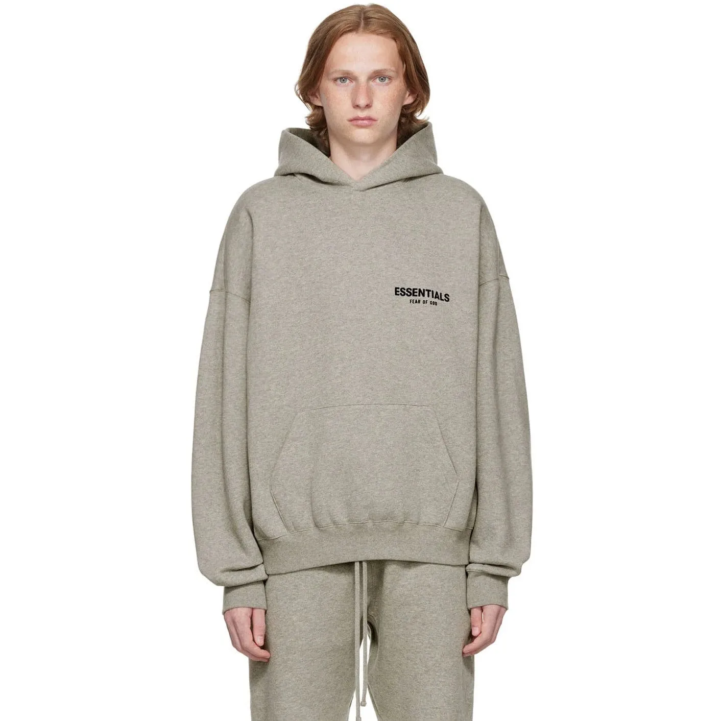 Essentials Core Collection Hoodie by Fear of God - Dark Oatmeal Color