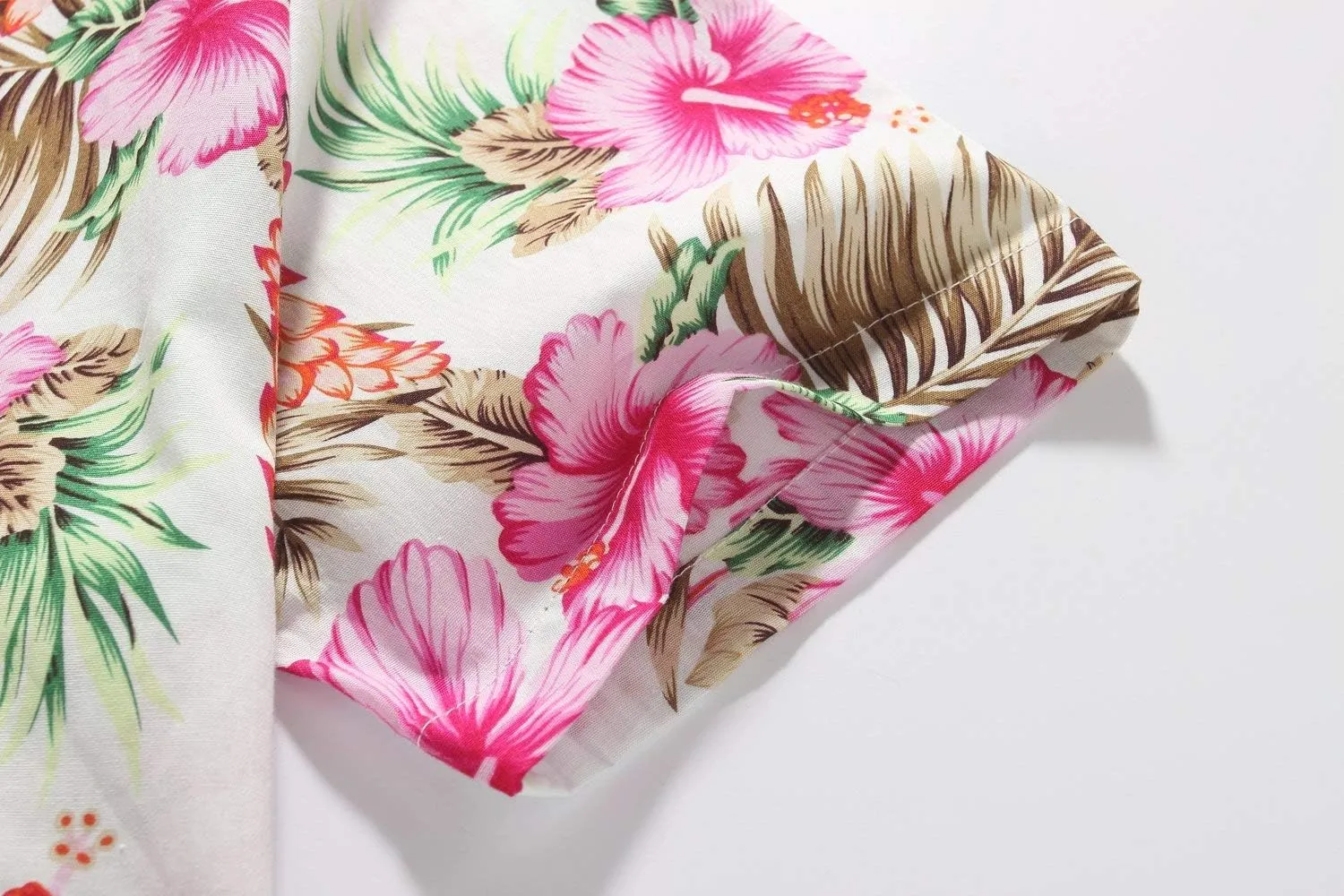 Hawaiian Shirt for Men, Beach Shirts for Men, Tropical Shirts Short Sleeve Floral Casual Button Down