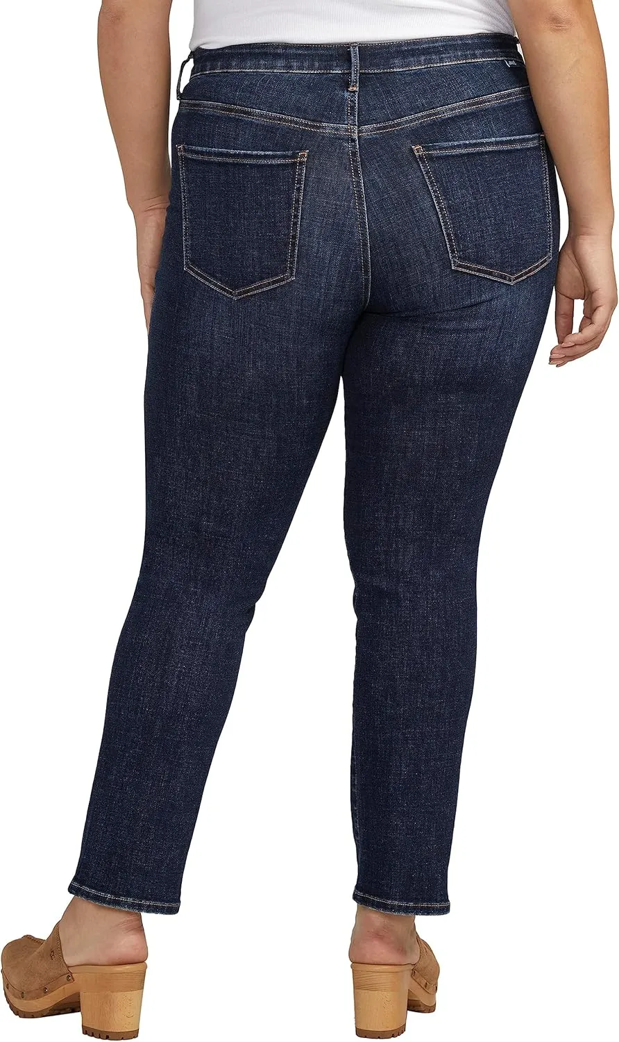 JAG Women's Plus Size Cassie Mid Rise Slim Straight Leg Jeans & Pants-Legacy