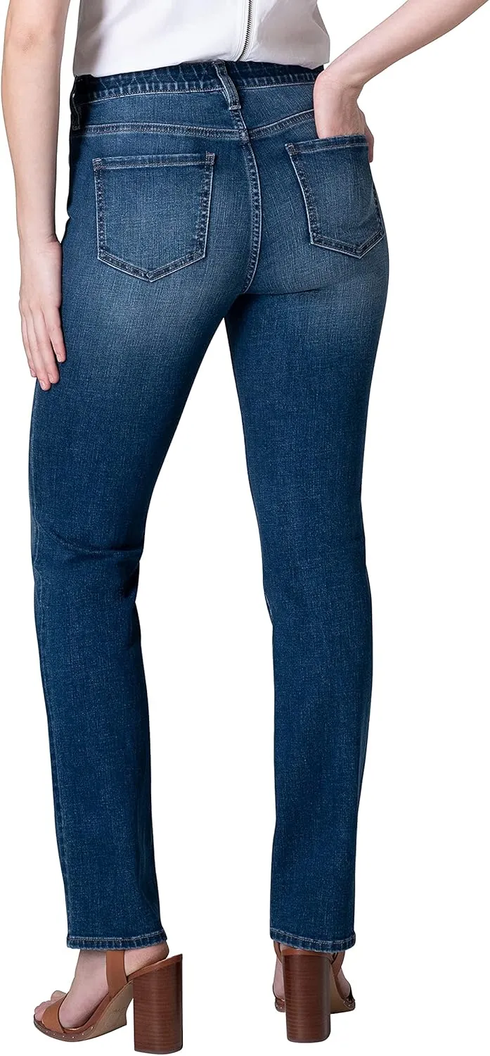 JAG Women's Ruby Mid Rise Straight Leg Jeans