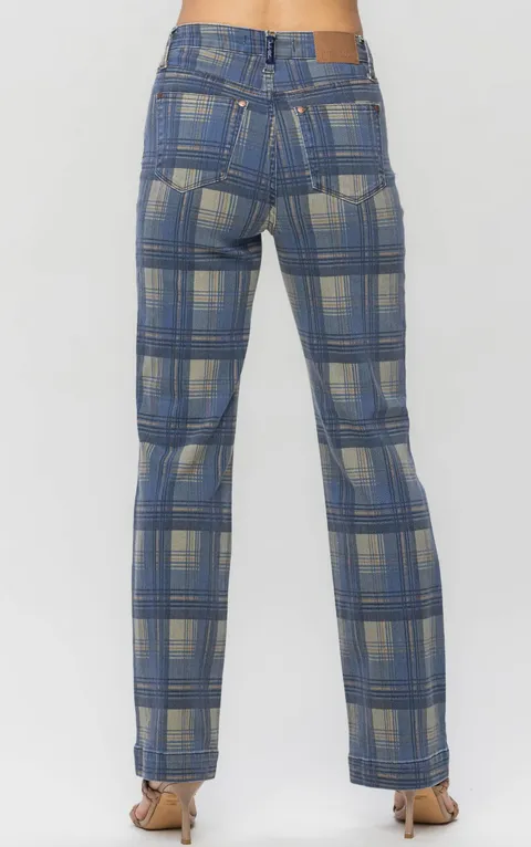 Judy Blue Plaid Jeans