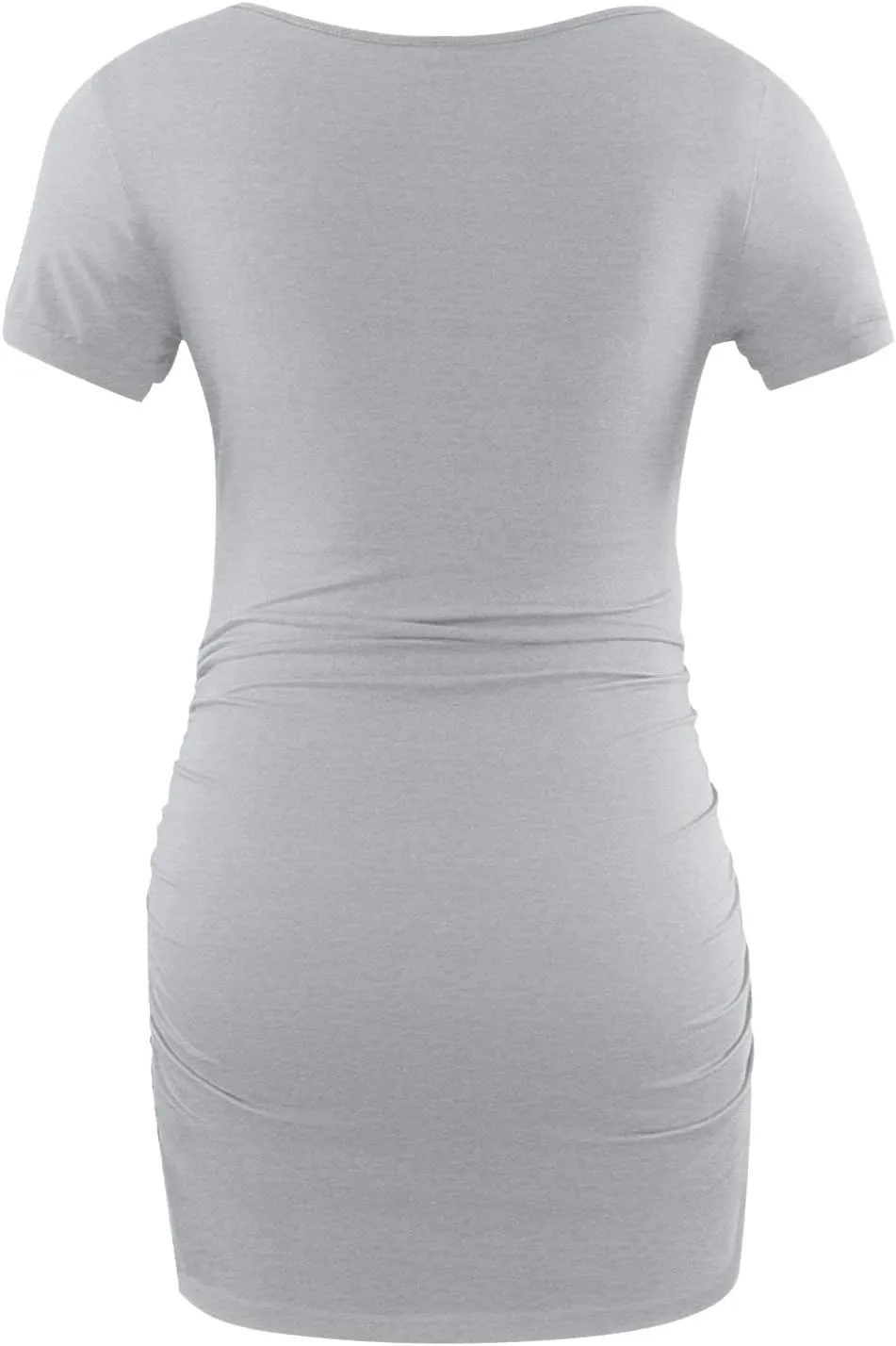 Peauty 3 Pack Women Maternity Shirts Side Ruched Summer Maternity Clothes Short Sleeve Maternity Tops Pregnancy Clothes