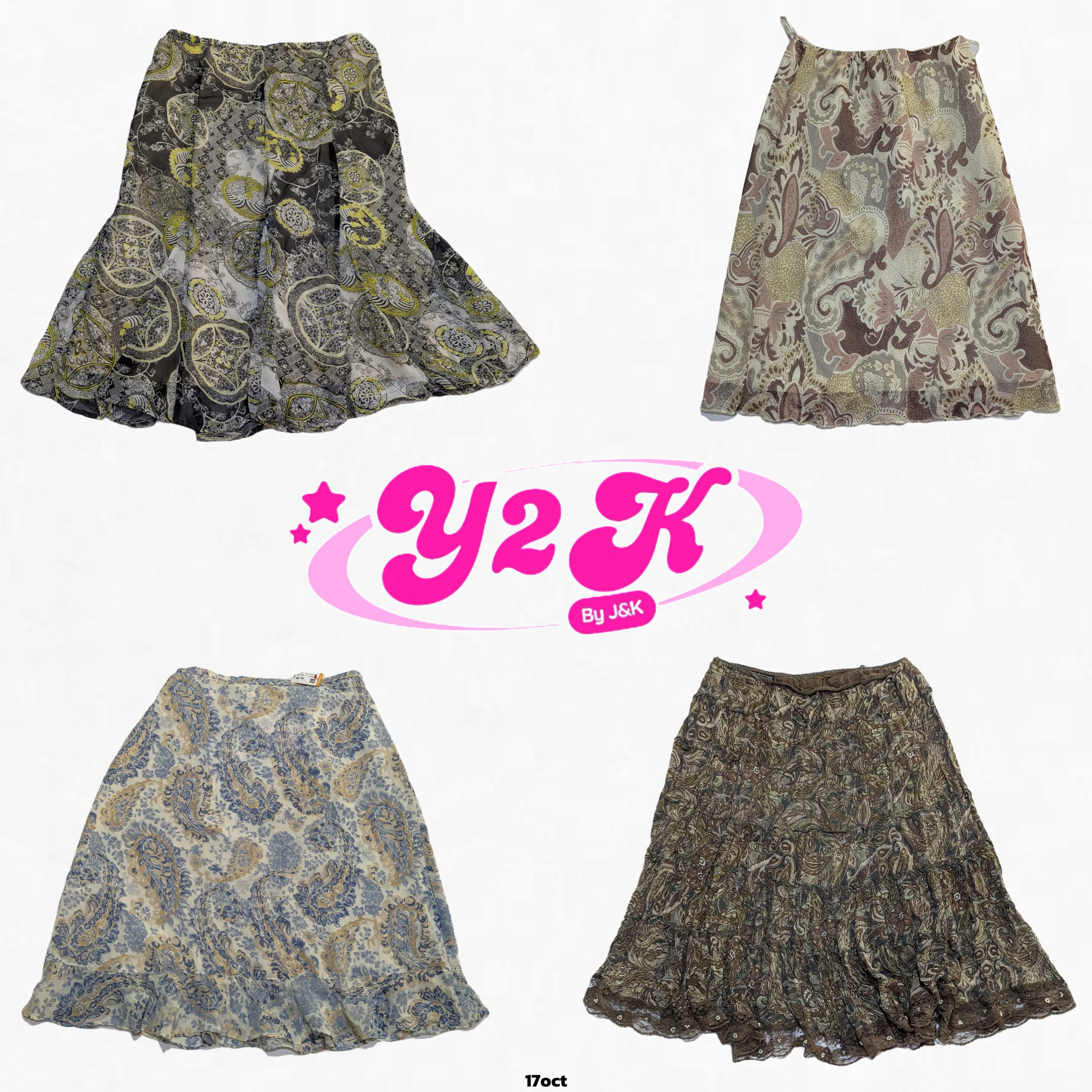 Rodeo Rebel: Y2K Cowgirl Skirt Mix