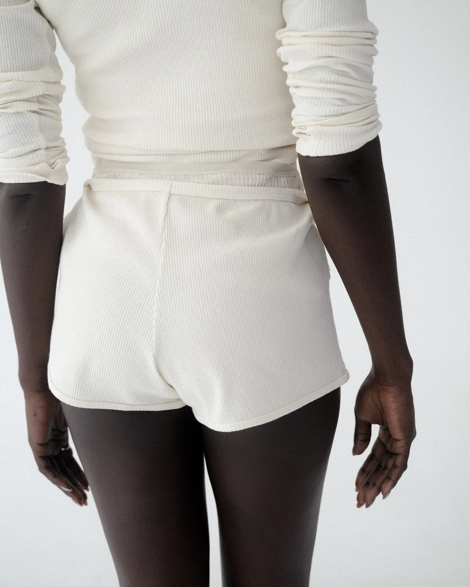 Root Shorts - Recycled Cotton Rib - Undyed
