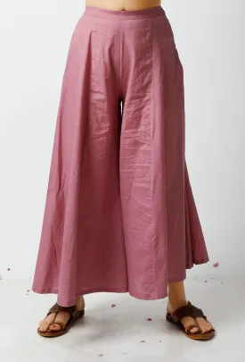 The Chaste Violet Cotton Palazzo
