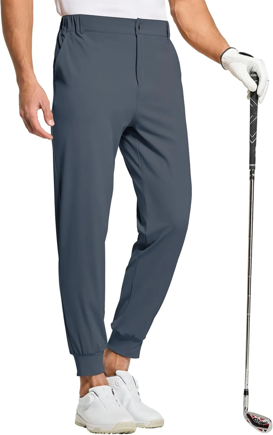 Willit Men's Golf Joggers Stretch Pants with 5 Pockets Slim Fit Sweatpants Work Dress Pants with Belt Loops