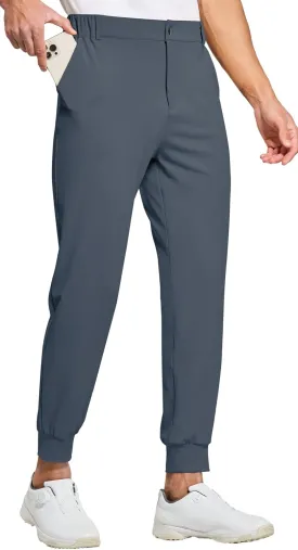 Willit Men's Golf Joggers Stretch Pants with 5 Pockets Slim Fit Sweatpants Work Dress Pants with Belt Loops
