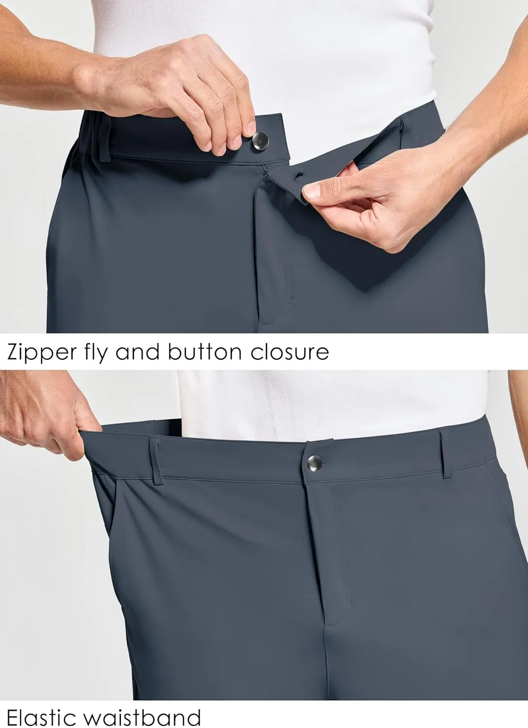 Willit Men's Golf Joggers Stretch Pants with 5 Pockets Slim Fit Sweatpants Work Dress Pants with Belt Loops