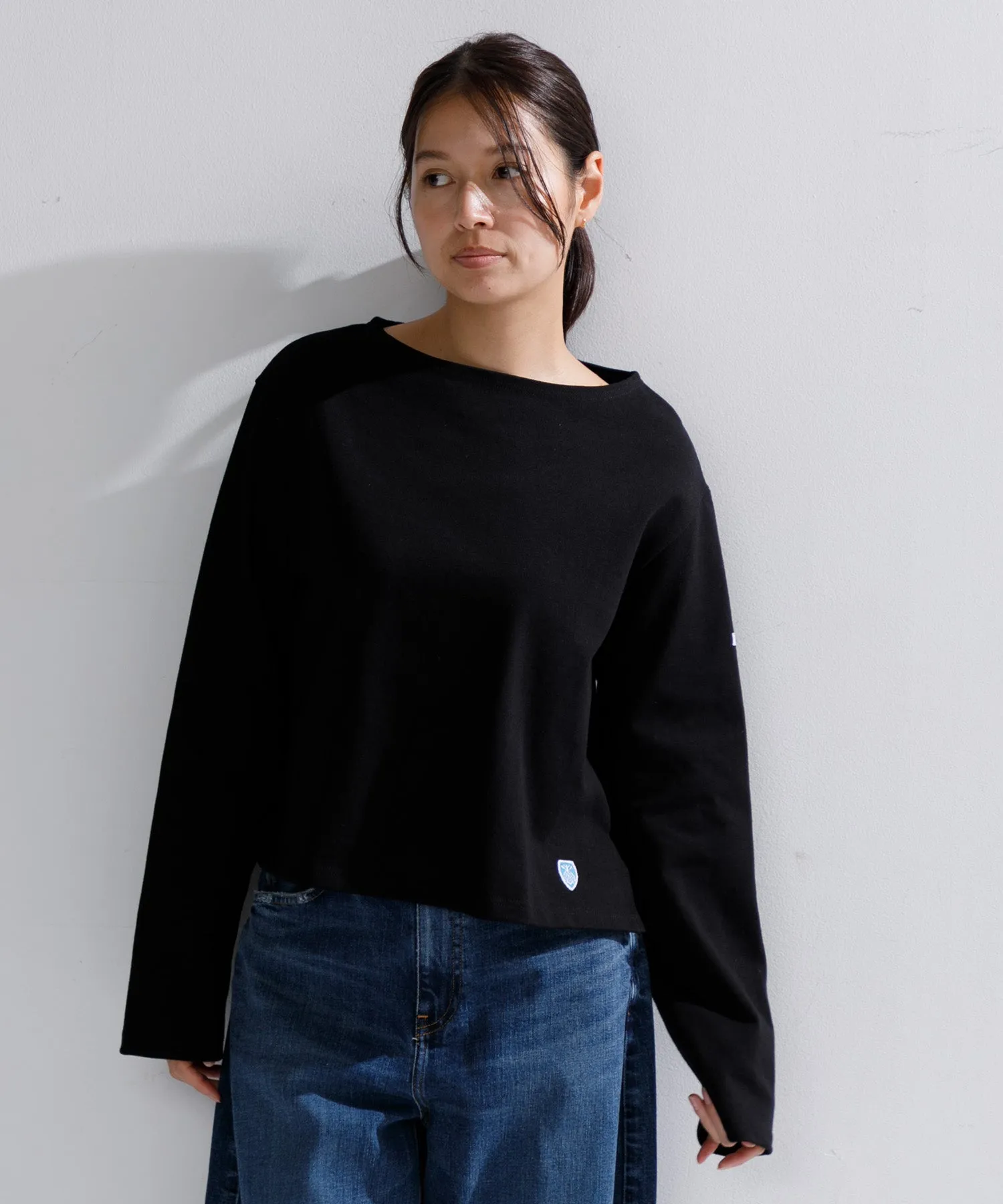 【WOMEN】ORCIVAL BOAT NECK L/S CROPPED P.O.