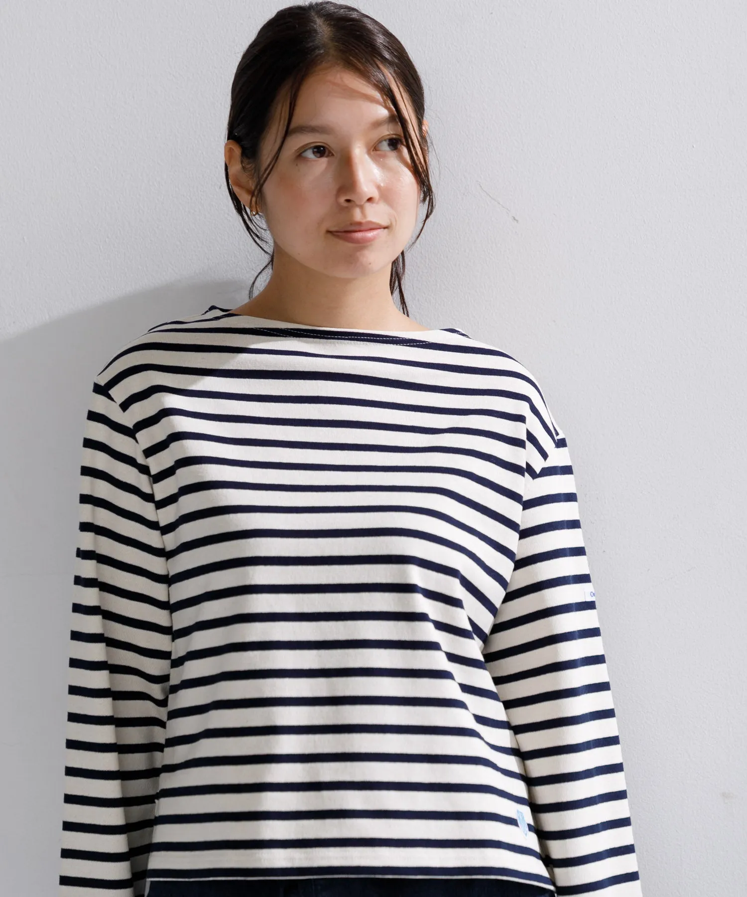 【WOMEN】ORCIVAL BOAT NECK L/S CROPPED P.O.