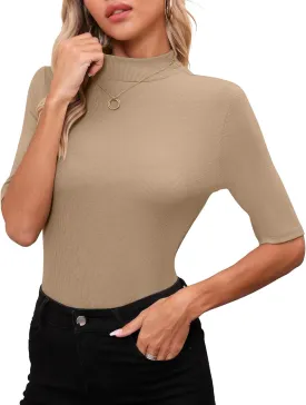Womens Tops Summer Short Sleeve Shirts Business Dressy Casual T Shirts Tops for Women Trendy