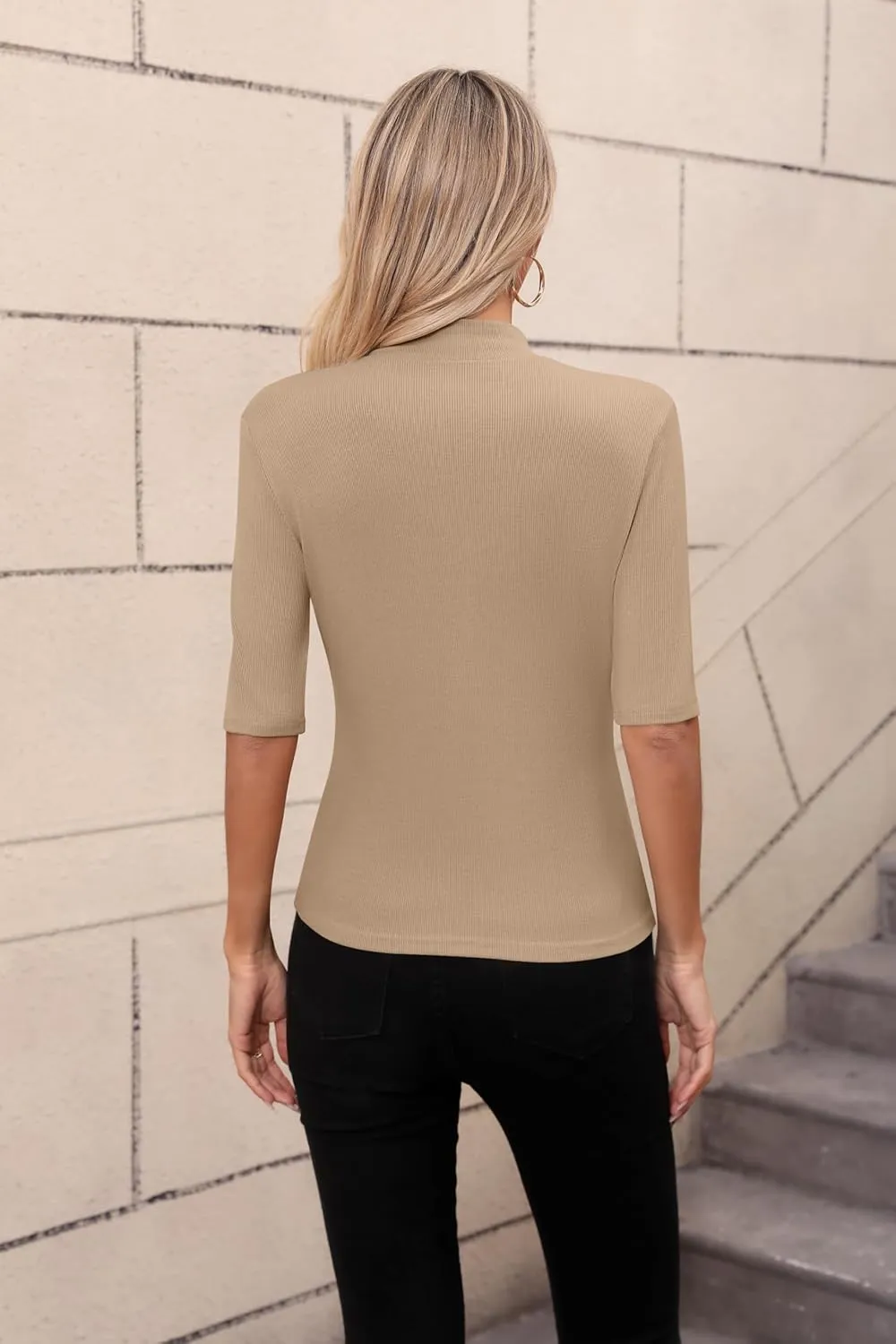 Womens Tops Summer Short Sleeve Shirts Business Dressy Casual T Shirts Tops for Women Trendy