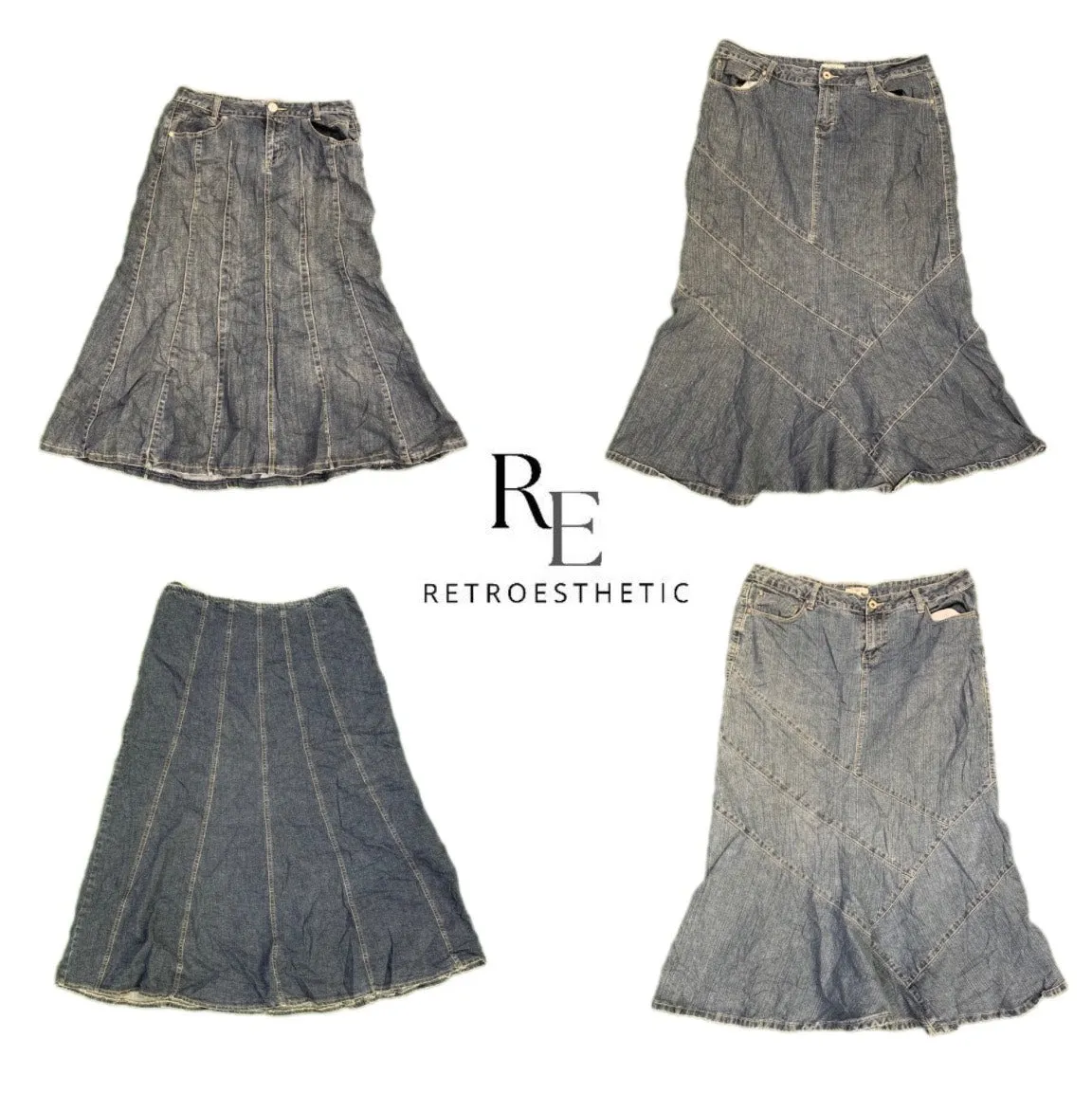 Y2K 2024 Denim Mary Skirts (DR-145)
