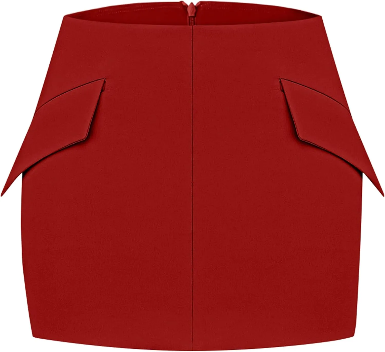 YMDUCH Women's Trendy Casual Mid-Waist Stretchy Fitted Bodycon Party Club Mini Pencil Skirts