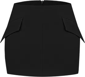 YMDUCH Women's Trendy Casual Mid-Waist Stretchy Fitted Bodycon Party Club Mini Pencil Skirts